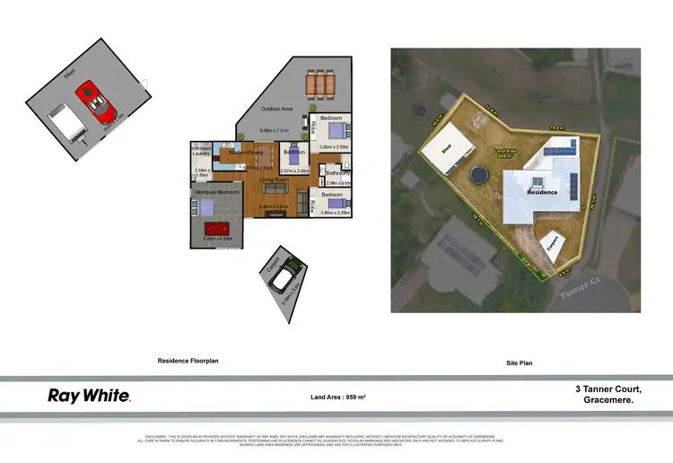 Floorplan of Homely house listing, 3 Tanner Court, Gracemere QLD 4702