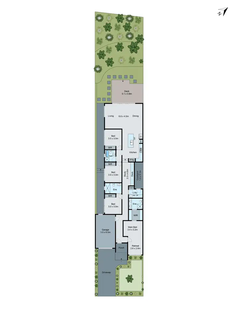 Floorplan of Homely townhouse listing, 6B Elcho Street, Newtown VIC 3220