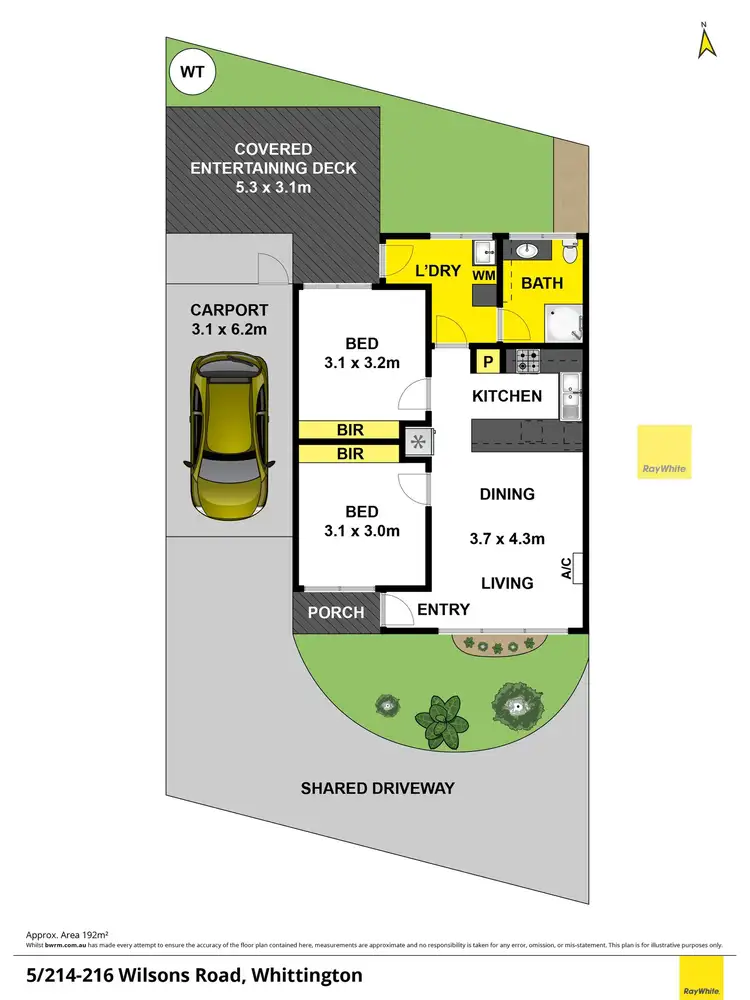 Floorplan of Homely townhouse listing, 5/214-216 Wilsons Road, Whittington VIC 3219