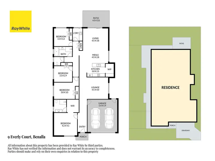 Floorplan of Homely house listing, 9 Everly Court, Benalla VIC 3672