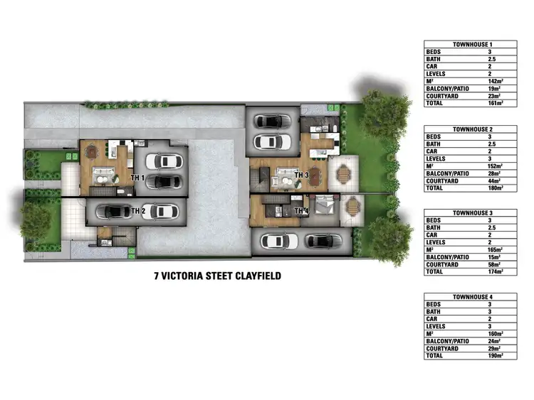 Floorplan of Homely townhouse listing, 7 Victoria Street, Clayfield QLD 4011