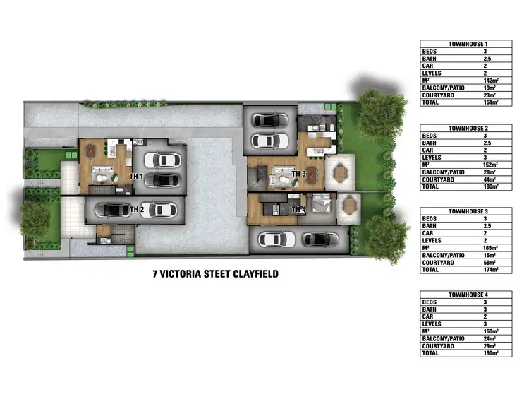 Floorplan of Homely townhouse listing, 7 Victoria Street, Clayfield QLD 4011