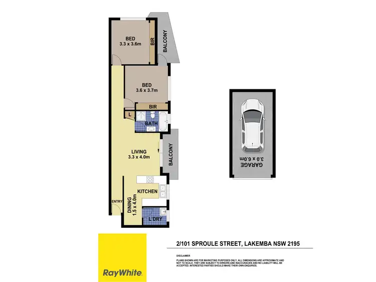 Floorplan of Homely unit listing, 2/101 Sproule Street, Lakemba NSW 2195