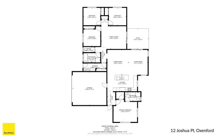 Floorplan of Homely house listing, 12 Joshua Place, Oxenford QLD 4210