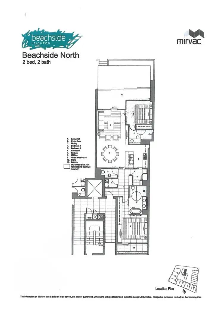 Floorplan of Homely apartment listing, 50/1 Freeman Loop, North Fremantle WA 6159