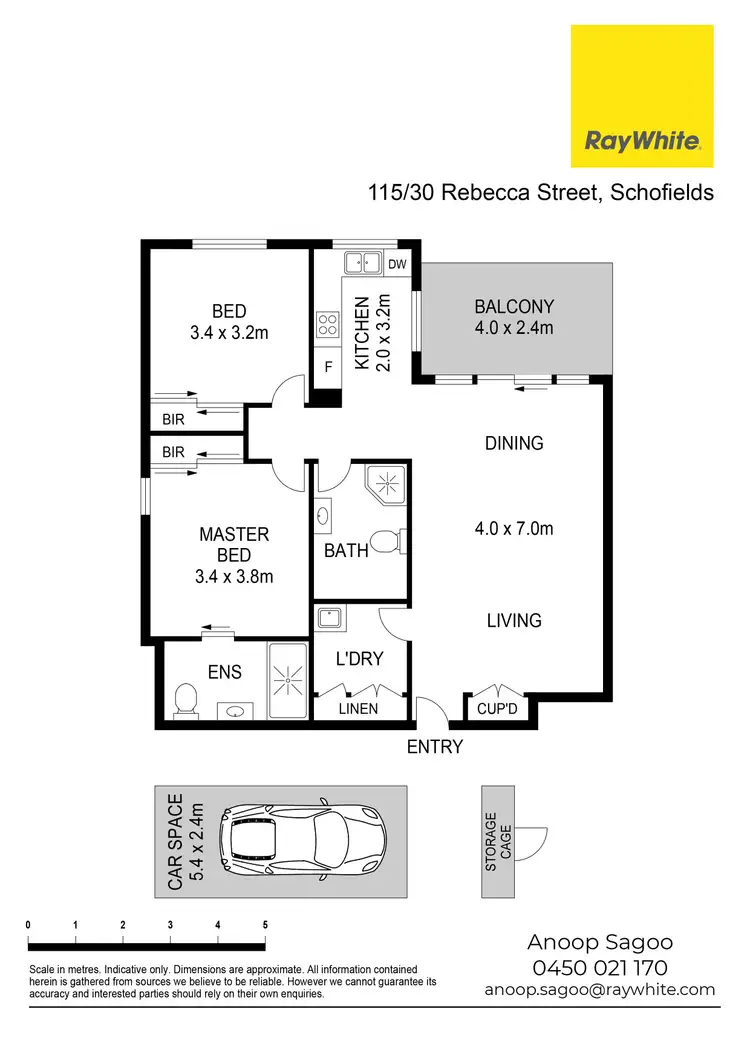 Floorplan of Homely unit listing, 115/30 Rebecca Street, Schofields NSW 2762