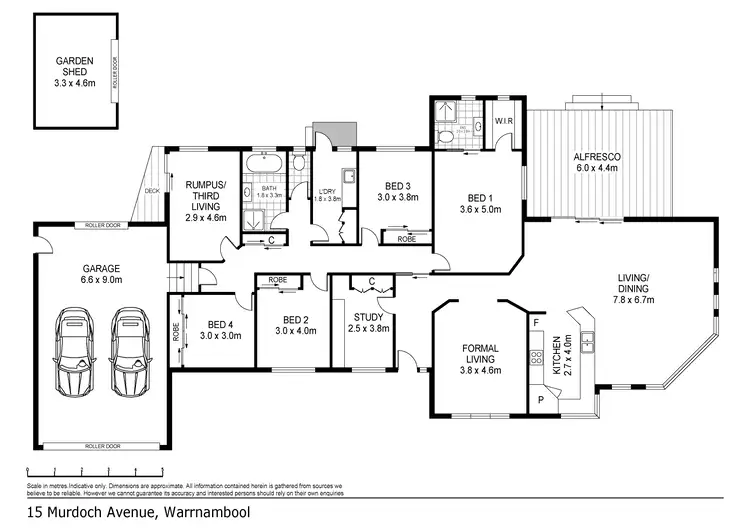 Floorplan of Homely house listing, 15 Murdoch Avenue, Warrnambool VIC 3280