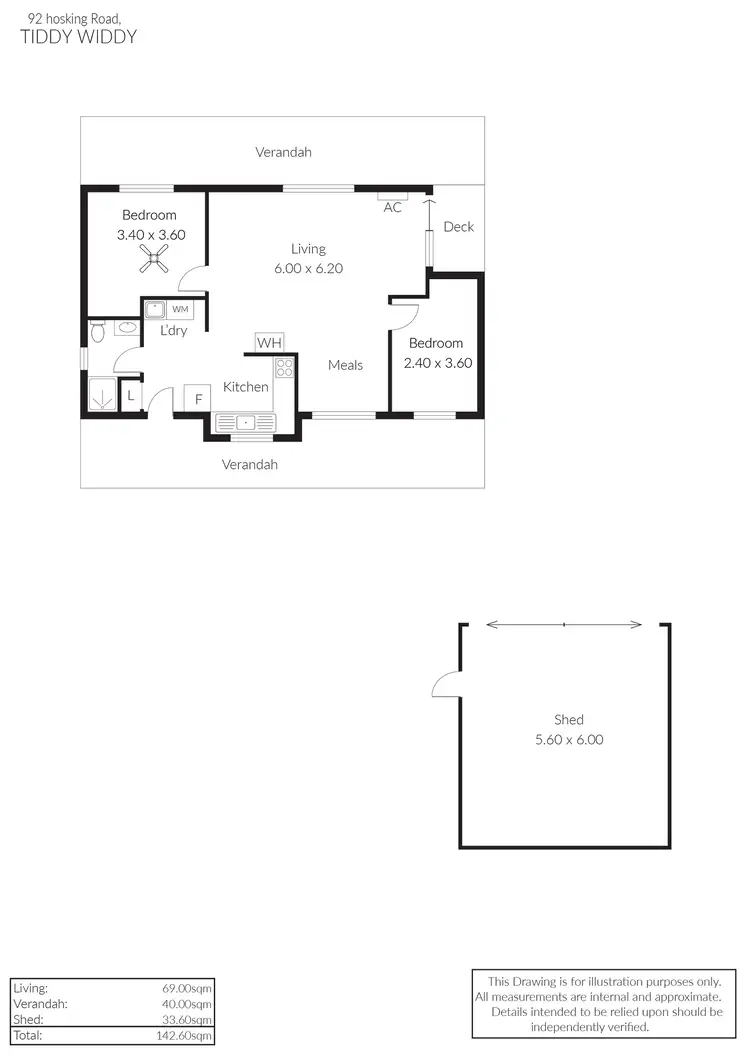 Floorplan of Homely house listing, 92 Hosking Road, Tiddy Widdy Beach SA 5571