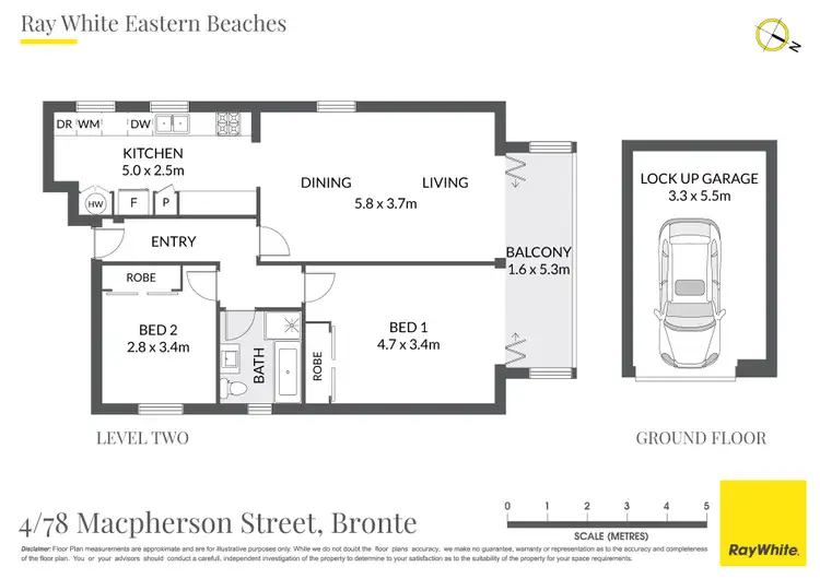 Floorplan of Homely apartment listing, 4/78 Macpherson Street, Bronte NSW 2024