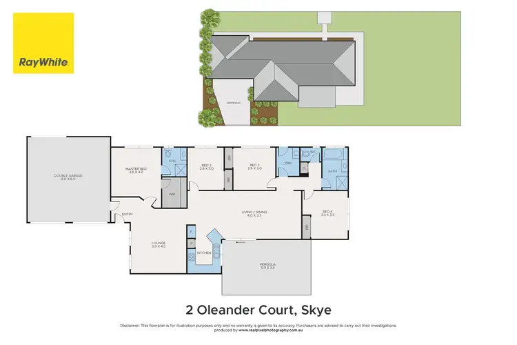 Floorplan of Homely house listing, 2 Oleander Court, Skye VIC 3977