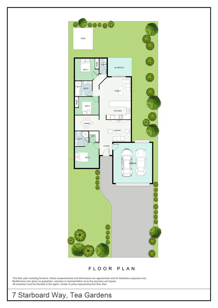 Floorplan of Homely house listing, 7 Starboard Way, Tea Gardens NSW 2324