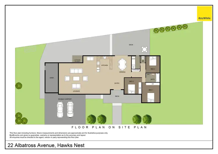 Floorplan of Homely house listing, 22 Albatross Avenue, Hawks Nest NSW 2324