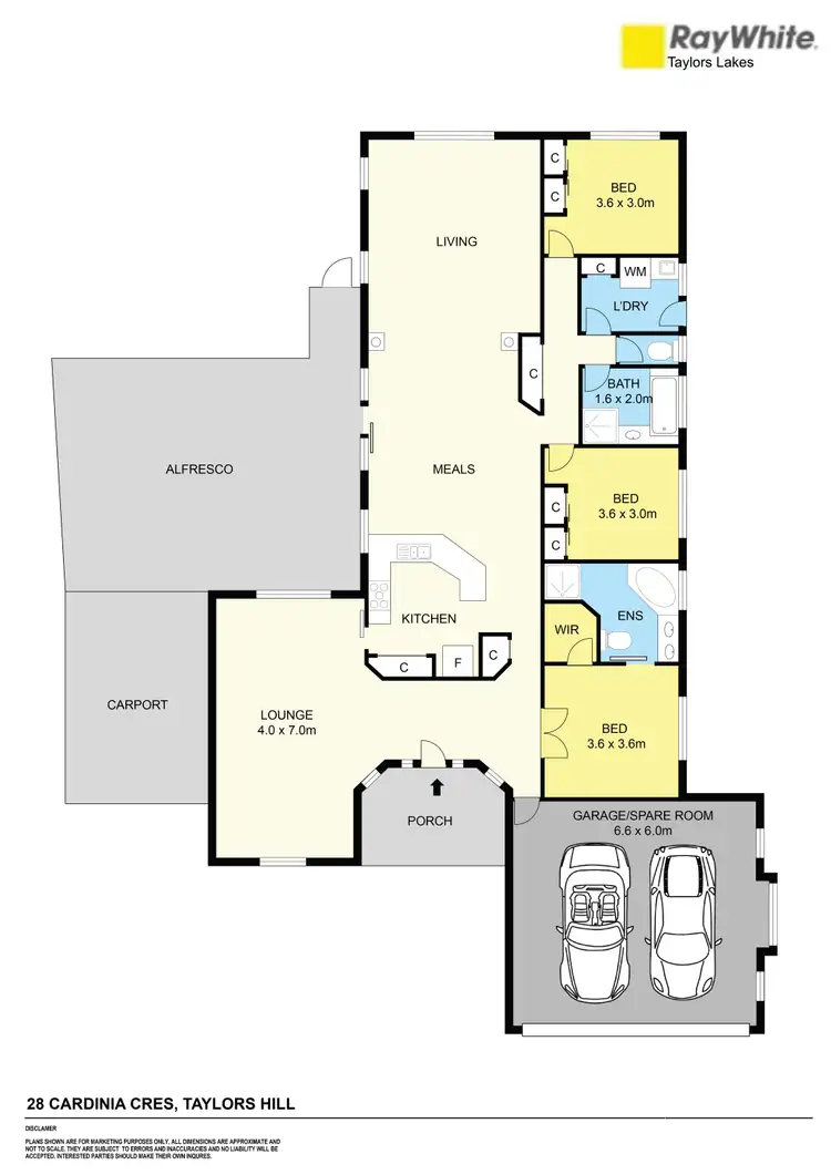 Floorplan of Homely house listing, 28 Cardinia Crescent, Taylors Hill VIC 3037