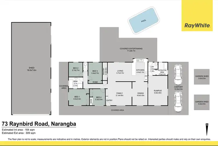 Floorplan of Homely house listing, 73 Raynbird Road, Narangba QLD 4504