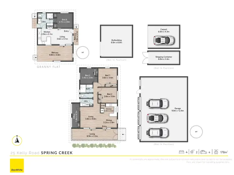 Floorplan of Homely rural property listing, 25 Kelly Road, Spring Creek QLD 4343