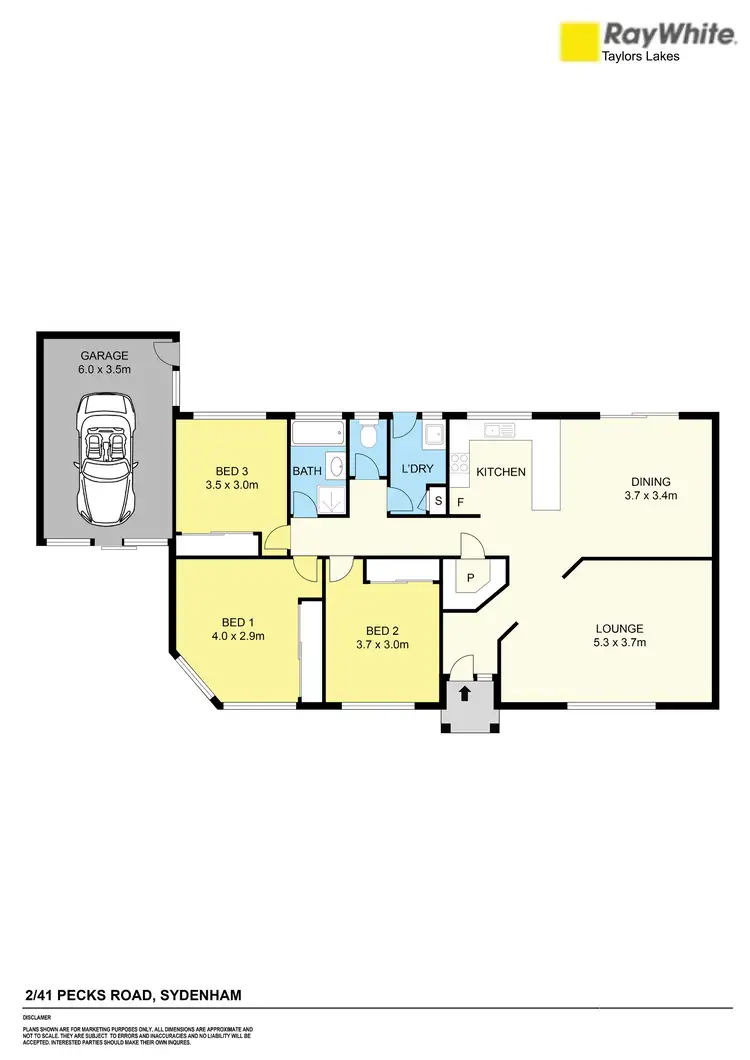 Floorplan of Homely house listing, 2/41 Pecks Road, Sydenham VIC 3037