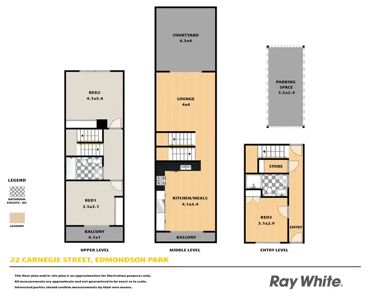Floorplan of Homely house listing, 22 Carnegie Street, Edmondson Park NSW 2174