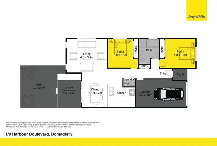 Floorplan of Homely house listing, 1/9 Harbour Boulevard, Bomaderry NSW 2541