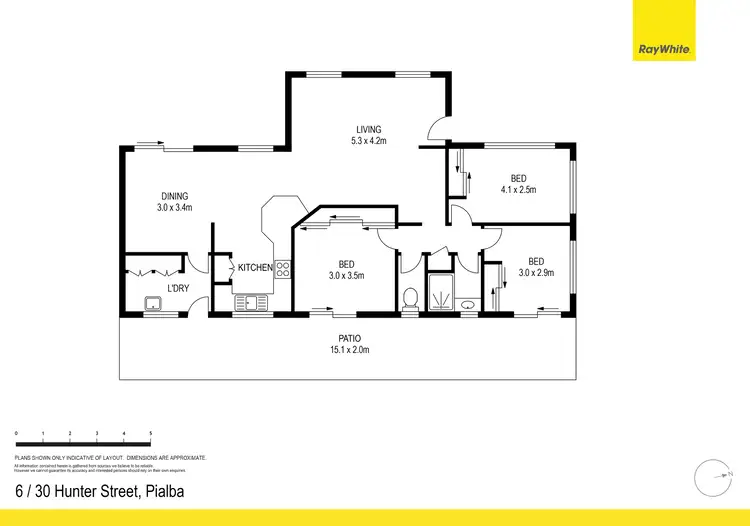 Floorplan of Homely unit listing, 6/30 Hunter Street, Pialba QLD 4655
