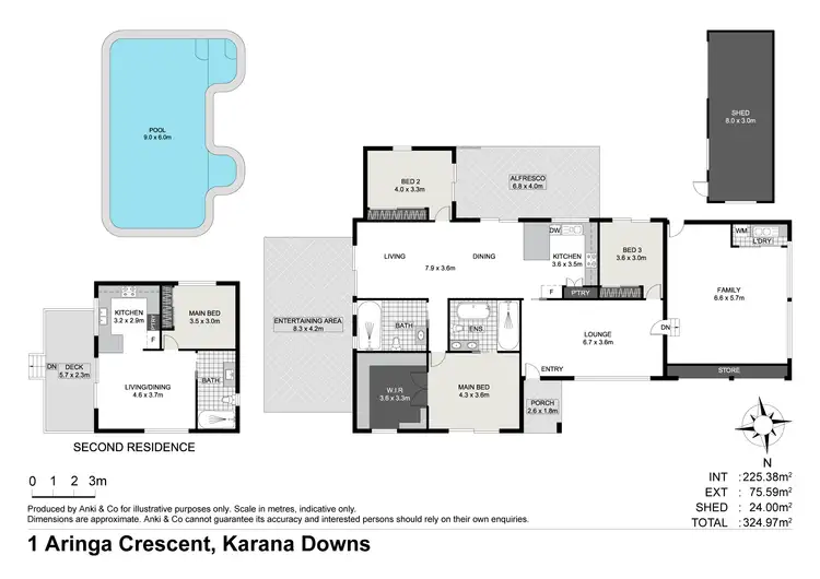 Floorplan of Homely house listing, 1 Aringa Crescent, Karana Downs QLD 4306