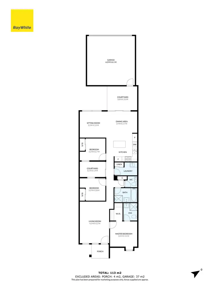 Floorplan of Homely townhouse listing, 10 Donnington Walk, Thornhill Park VIC 3335