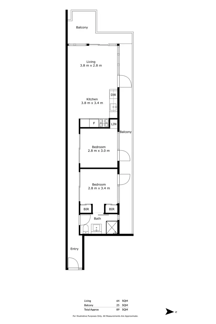 Floorplan of Homely apartment listing, 101/356 Seaview Road, Henley Beach SA 5022