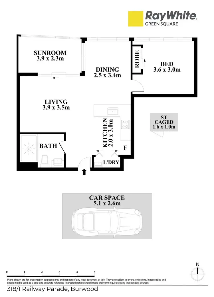 Floorplan of Homely apartment listing, 318/1 Railway Parade, Burwood NSW 2134