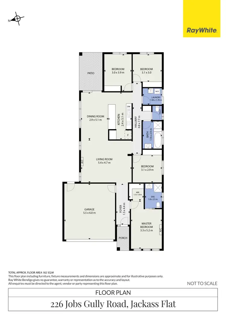 Floorplan of Homely house listing, 226 Jobs Gully Road, Jackass Flat VIC 3556