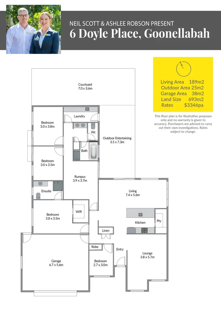 Floorplan of Homely house listing, 6 Doyle Place, Goonellabah NSW 2480