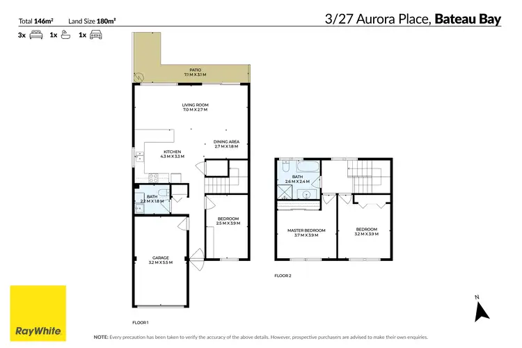 Floorplan of Homely house listing, 3/27 Aurora Place, Bateau Bay NSW 2261
