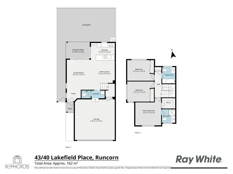 Floorplan of Homely townhouse listing, 43/40 Lakefield Place, Runcorn QLD 4113