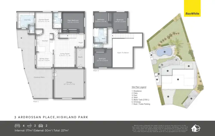 Floorplan of Homely house listing, 3 Ardrossan Place, Highland Park QLD 4211