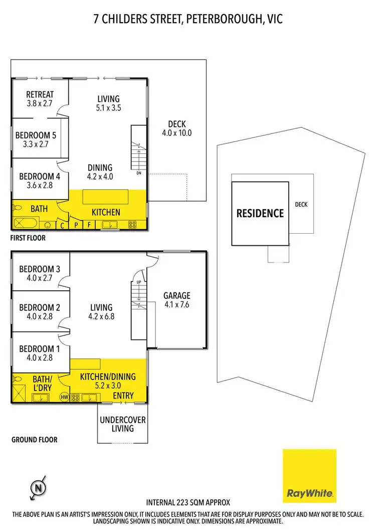 Floorplan of Homely house listing, 7 Childers Street, Peterborough VIC 3270