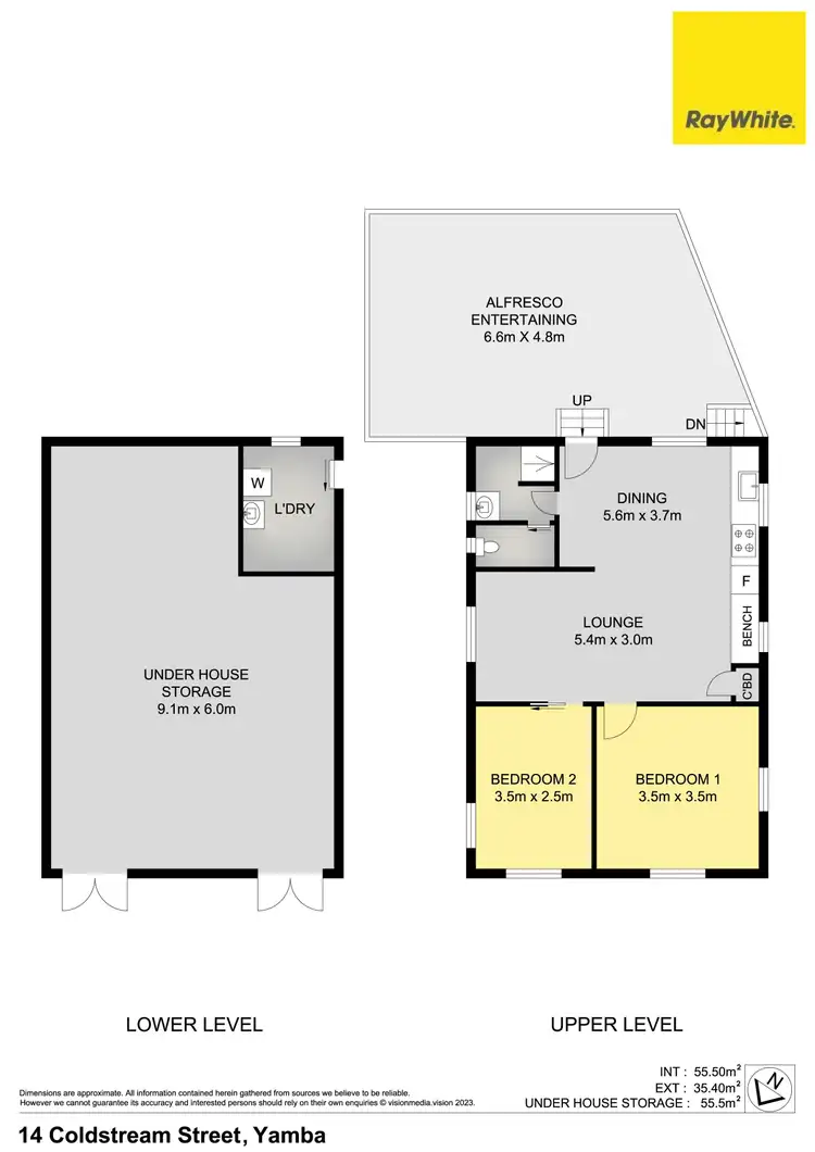 Floorplan of Homely house listing, 14 Coldstream Street, Yamba NSW 2464