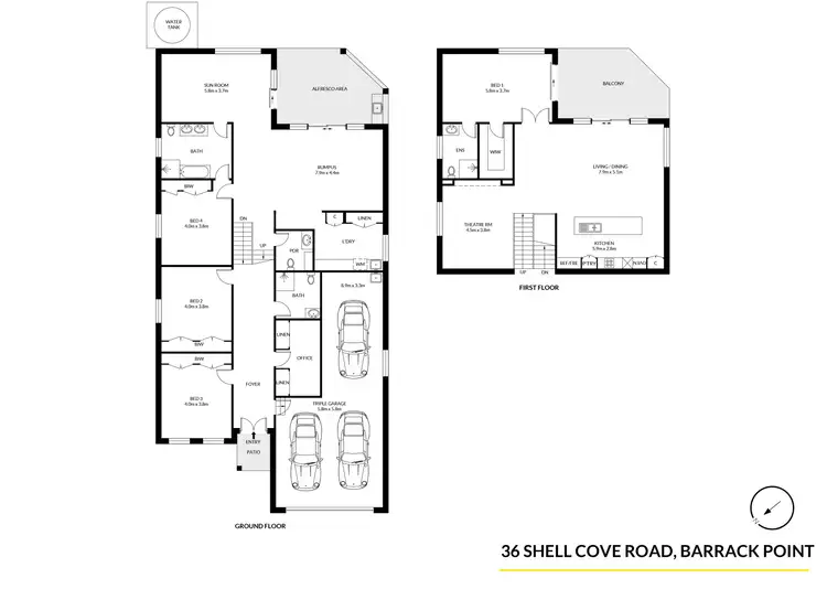 Floorplan of Homely house listing, 36 Shell Cove Road, Barrack Point NSW 2528