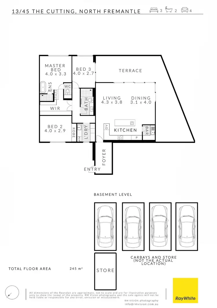 Floorplan of Homely apartment listing, 13/45 The Cutting, North Fremantle WA 6159