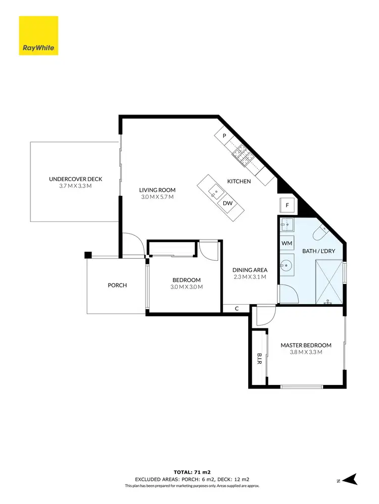 Floorplan of Homely unit listing, 3/209 Purinuan Road, Reservoir VIC 3073
