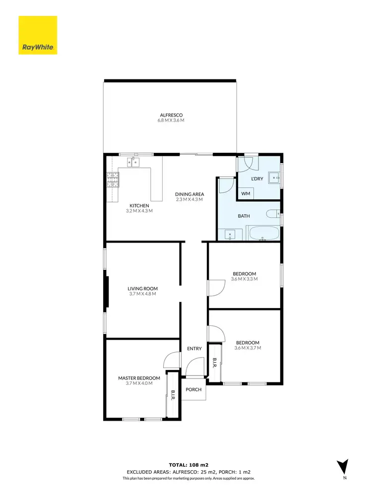 Floorplan of Homely house listing, 33 Keon Parade, Reservoir VIC 3073