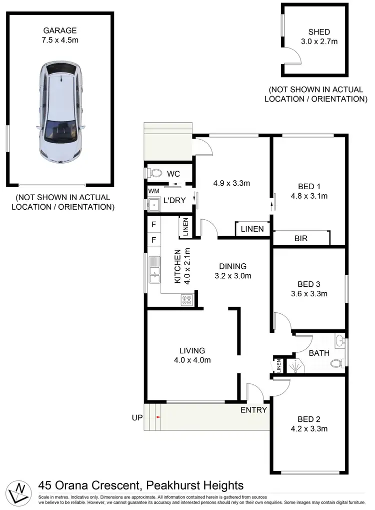 Floorplan of Homely house listing, 45 Orana Crescent, Peakhurst Heights NSW 2210