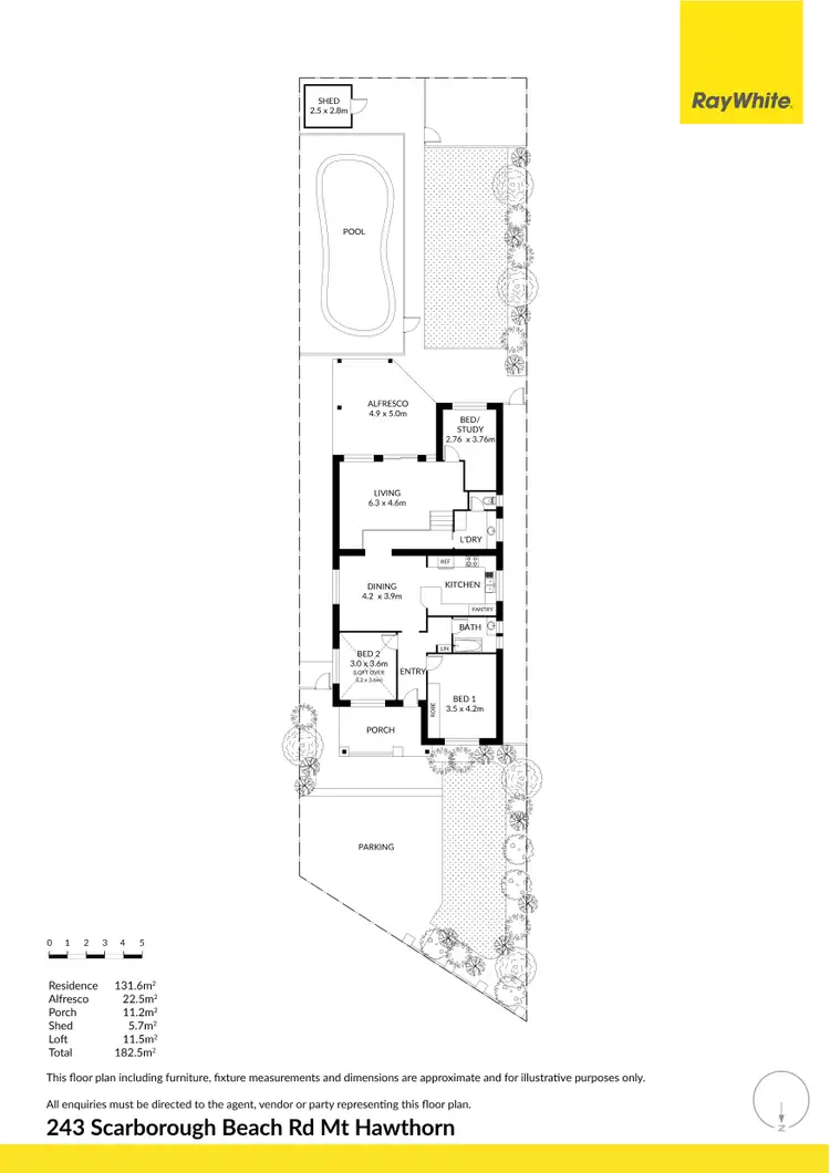 Floorplan of Homely house listing, 243 Scarborough Beach Road, Mount Hawthorn WA 6016