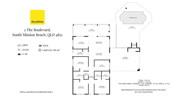 Floorplan of Homely house listing, 2 The Boulevard, South Mission QLD 4852