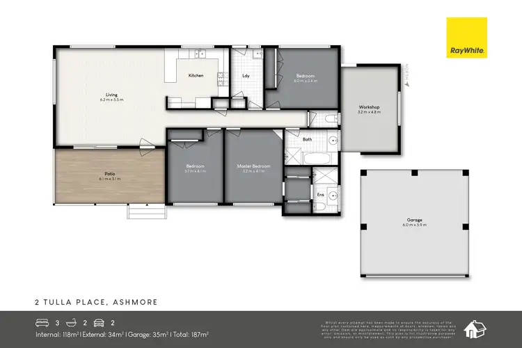 Floorplan of Homely house listing, 2 Tulla Place, Ashmore QLD 4214