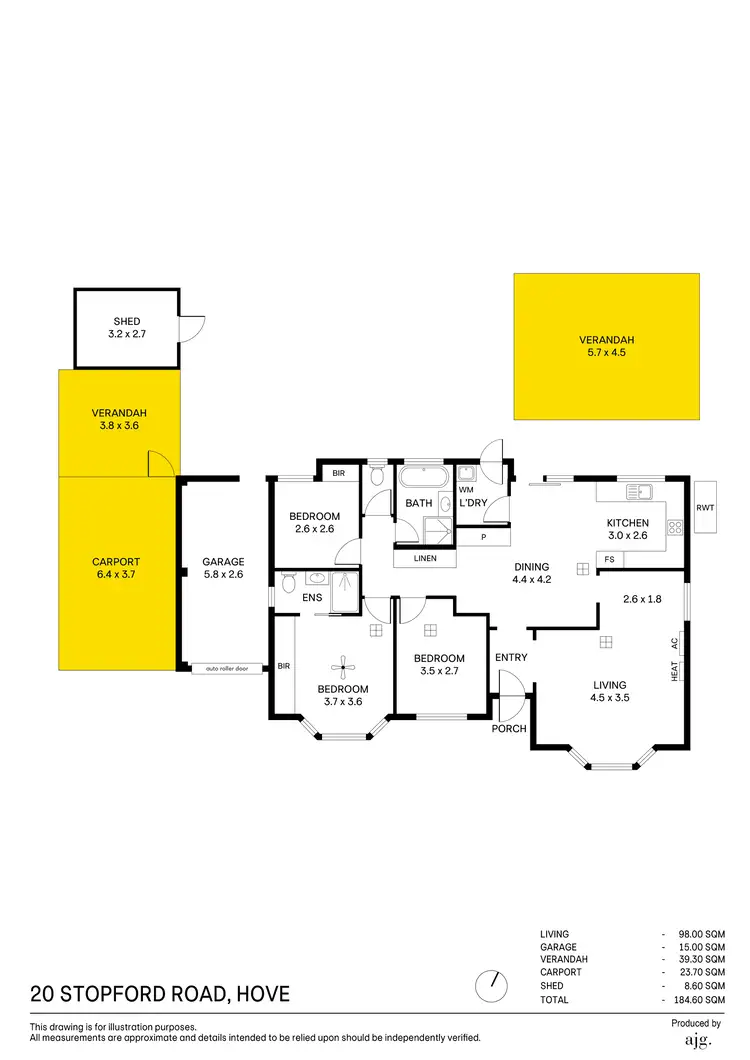 Floorplan of Homely house listing, 20 Stopford Road, Hove SA 5048