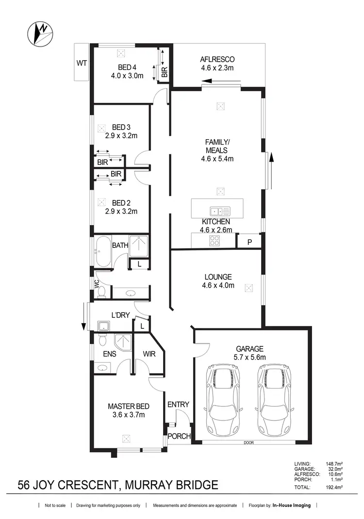 Floorplan of Homely house listing, 56 Joy Crescent, Murray Bridge SA 5253