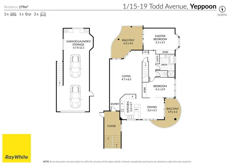 Floorplan of Homely unit listing, 1/15-19 Todd Avenue, Yeppoon QLD 4703