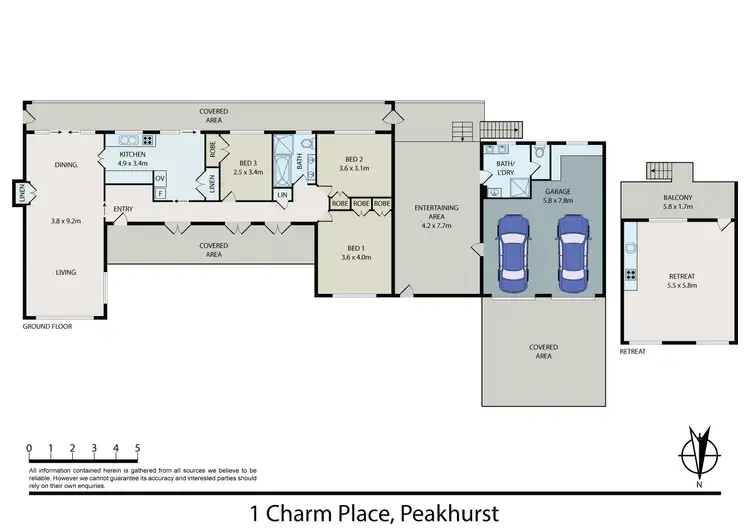 Floorplan of Homely house listing, 1 Charm Place, Peakhurst NSW 2210