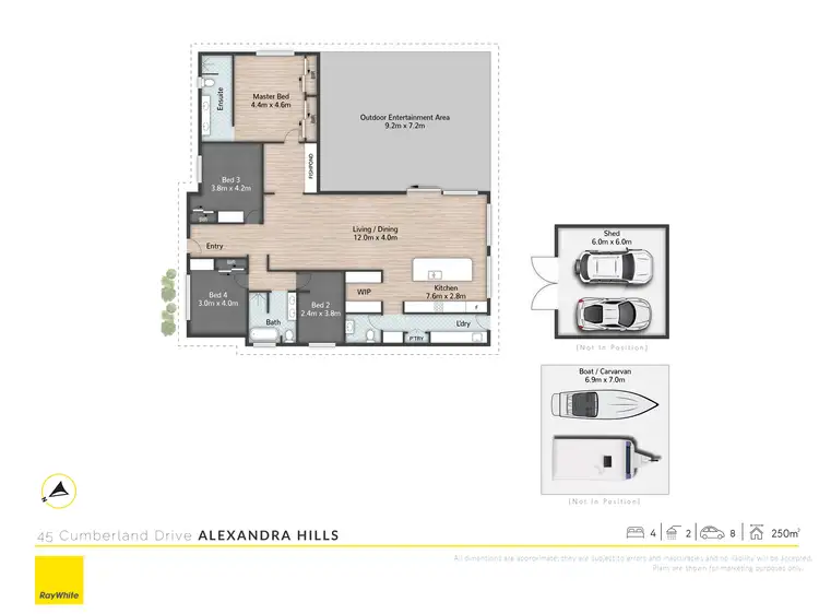 Floorplan of Homely house listing, 45 Cumberland Drive, Alexandra Hills QLD 4161