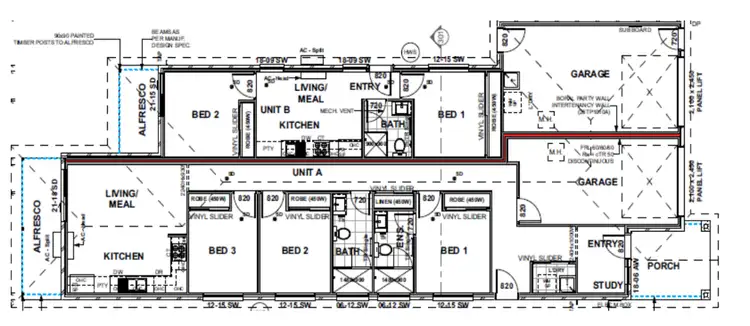 Floorplan of Homely semi-detached listing, 10A Dakota Place, Burpengary East QLD 4505