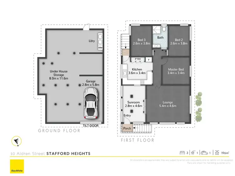 Floorplan of Homely house listing, 10 Aldren Street, Stafford Heights QLD 4053