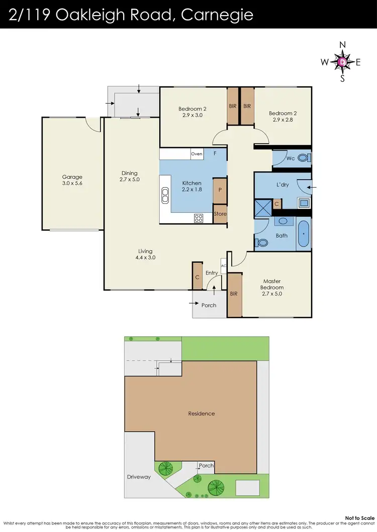 Floorplan of Homely unit listing, 2/119 Oakleigh Road, Carnegie VIC 3163